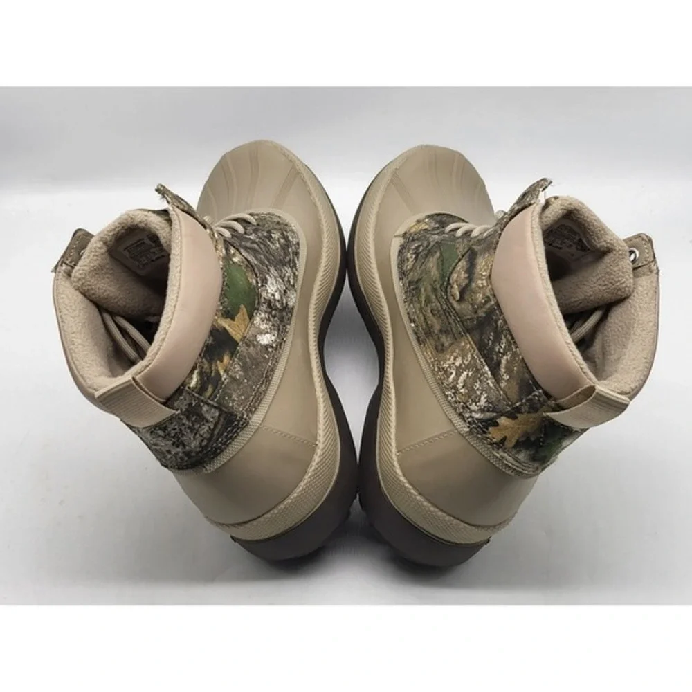 Sperry Cold Bay Chukka Duck Boots Realtree Camo‎ Waterproof Men's 10.5 Olive
